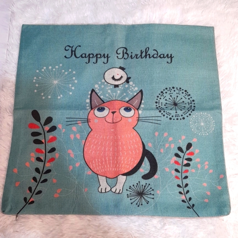 💓 Happy Birthday Decorative Pillow Case